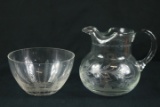 Signed Pitcher & Bowl