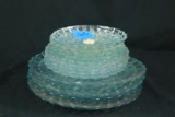 Partial Set Of Bubble Glass Dishes