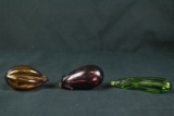 3 Glass Vegetables