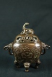 Bronze Asian Incense Burner