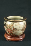 Asian Vase On Stand