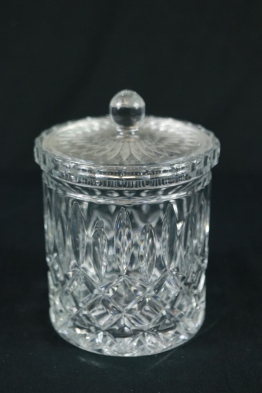 Pressed Glass Jar With Lid