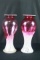 Pair Of Art Glass Vases