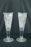 Pair Of Glass Vases