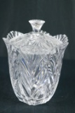 Pressed Glass Covered Dish