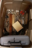 Box of Assorted Tools and Antique Tools