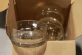 2 Boxes Misc Glass Bowls & Vase