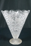 Pressed Glass Vase