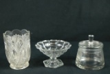 3 Pieces Of Assorted Glass