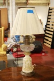 Porcelain & Glass Lamp