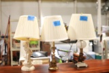 Cherub Lamp, Brass Lamp, & Glass Lamp