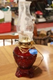 Ruby Glass Lamp