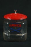 Lance Glass Jar With Metal Top