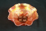 Carnival Glass Fluted Bowl