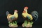 2 Rooster Figurines