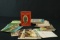Tobacco Can, S & H Green Stamps, & Postcards