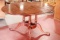 Cherry Pedestal Base Dining Table With 2 Leaves