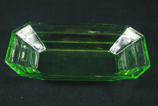 Small Green Depression Glass Bowl