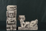 Pair Of Mayan Statues