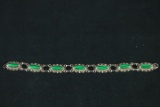 Malachite & Silver Bracelet
