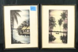 2 Framed Oriental Pictures