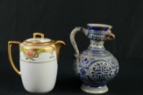 Small Teapot & Oriental Vase