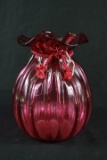 Ruby Colored Vase