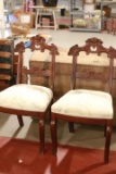 Pair Of Mahogany Late Empire Side Chairs