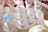 14 Pieces Of Matching Crystal Stemware