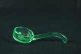 Green Depression Glass Ladel