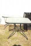 2 Glass Top Patio Tables