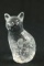 Glass Cat Figurine