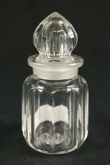 1930s Elegant Glass Heisey Bottle