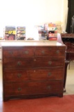 Antique Mahogany English 2/3 Chest