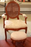 Arm Chair With Stool