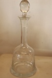 Etched Glass Decanter