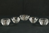 5 Heisey Bowls