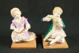 2 Colonial Style Porcelain Figurines