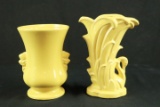 1 McCoy Vase & Yellow Ware Vase