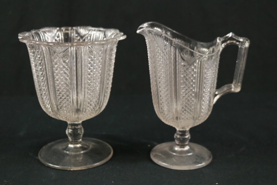 Glass Pitcher & Vase