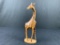 Giraffe Wood Figurine