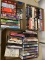 3 Boxes DVDS & VHS Tapes