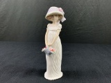 Girl With Basket Made by Lladro