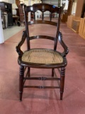 Victorian Walnut Chair Cane Bottom