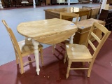 Drop leaf Kitchen Table with 3 Chairs