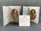 2 pc Hummel Club Boy and Girl 25th Anniversary pieces