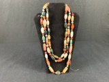 2 Glass Bead Necklaces