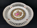 Reticulated Imperial dish on Pedestal Made in Italy