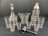 11 pc misc. glass