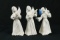 3 Dresden Angel Figurines